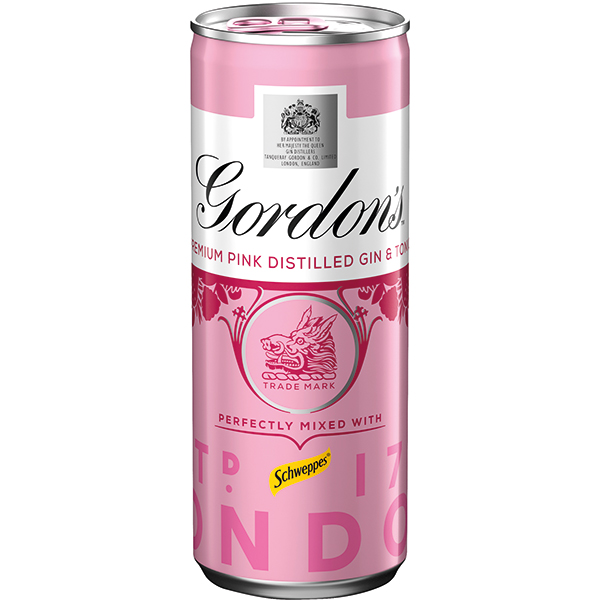 Gordon's Premium Pink Distilled Gin & Tonic 5% Can